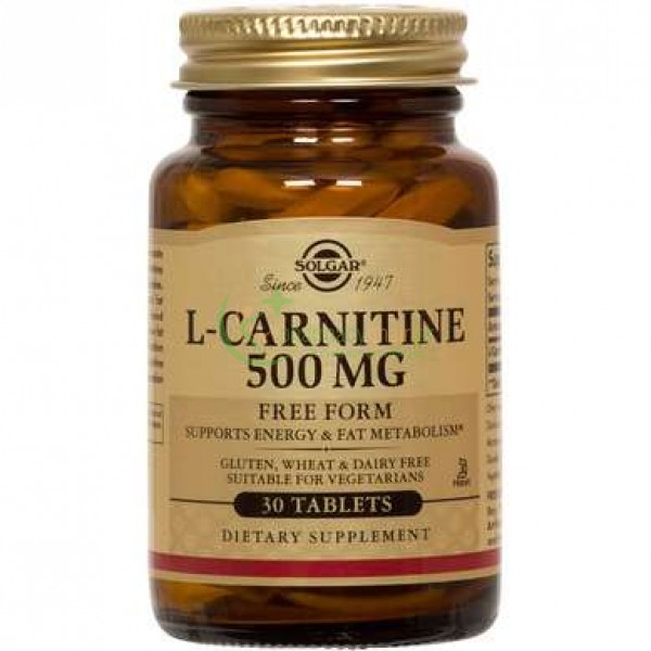 SOLGAR - L-Carnitine 500mg tabs 30s Σεξουαλική Τόνωση