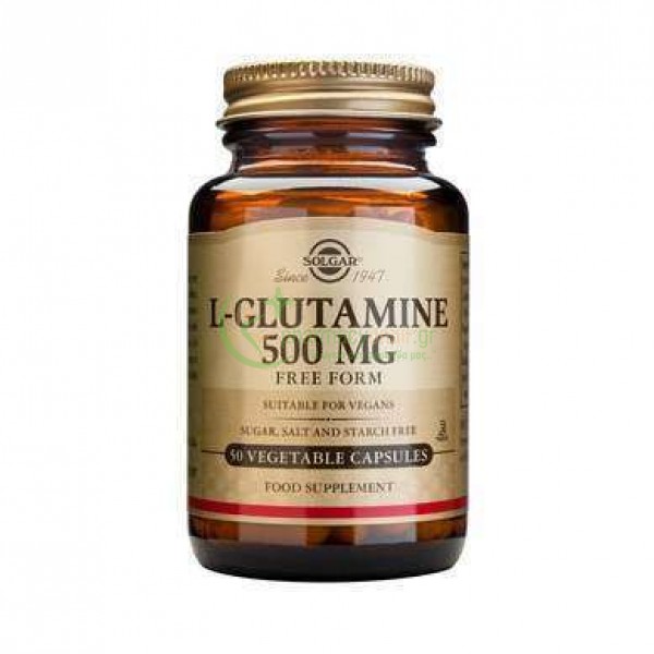 SOLGAR - L-Glutamine 500mg veg caps 50s ΣΥΜΠΛΗΡΩΜΑΤΑ ΔΙΑΤΡΟΦΗΣ SOLGAR - L-Glutamine 500mg veg caps 50s ΣΥΜΠΛΗΡΩΜΑΤΑ ΔΙΑΤΡΟΦΗΣ