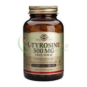 SOLGAR - L-Tyrosine 500mg veg caps 50s