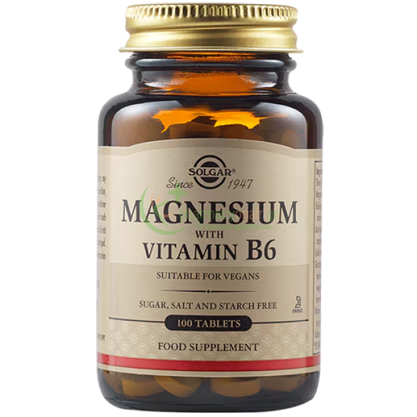 SOLGAR - Magnesium + Vitamin B6 tabs 100s Μυϊκοί Πόνοι SOLGAR - Magnesium + Vitamin B6 tabs 100s Μυϊκοί Πόνοι