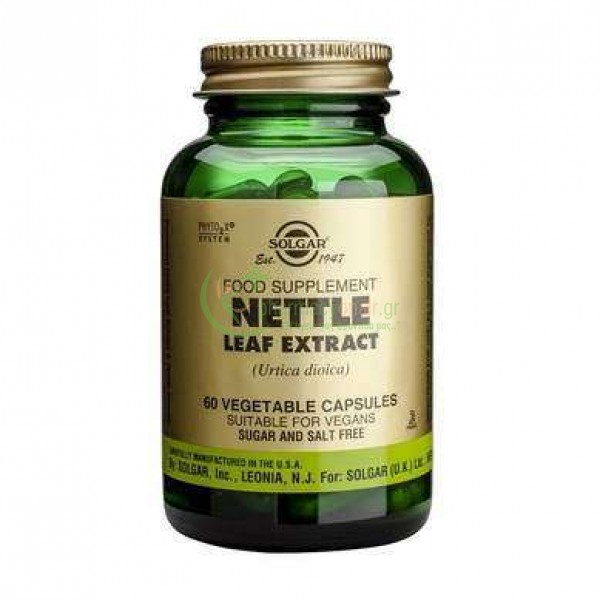 SOLGAR - Nettle Leaf Extract veg caps 60s Αντιοξειδωτικά - Αποτοξινωτικά