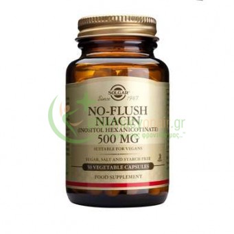 SOLGAR - No-Flush Niacin 500mg veg caps 50s
