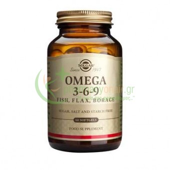 SOLGAR - Omega-3-6-9 softgels 60s