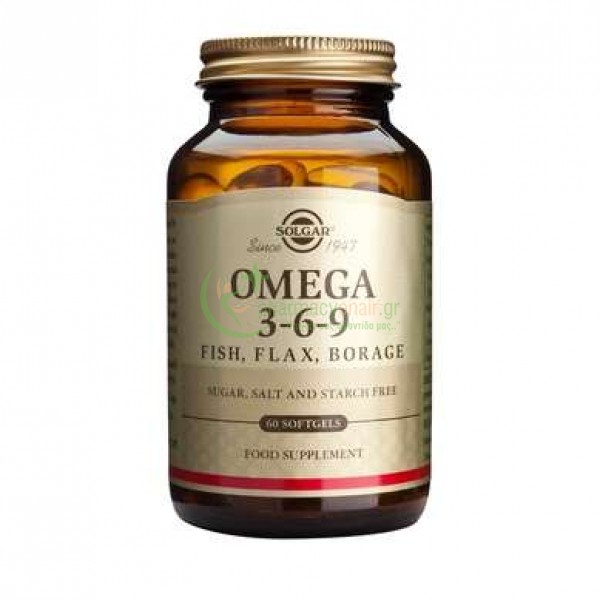 SOLGAR - Omega-3-6-9 softgels 60s Άγχος