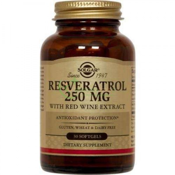 SOLGAR - Resveratrol 250mg softgels 30s ΓΥΝΑΙΚΑ