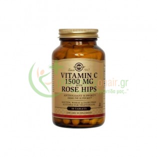 SOLGAR - Vitamin C 1500mg with Rose Hips tabs 90s Ουλές - Ανάπλαση Δέρματος