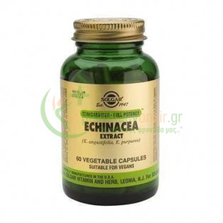 SOLGAR - Echinacea Root & Leaf Extract veg caps 60s Ενίσχυση Άμυνας Οργανισμού