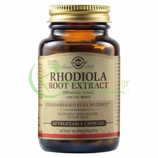 SOLGAR - Rhodiola Root Extract veg caps 60s Αυπνία
