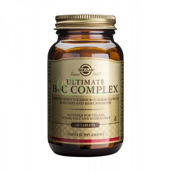 SOLGAR - ULTIMATE B+C COMPLEX tabs 60s Αυπνία SOLGAR - ULTIMATE B+C COMPLEX tabs 60s Αυπνία