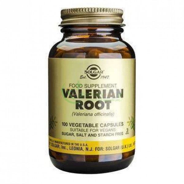 SOLGAR - Valerian Root veg caps 100s ΣΥΜΠΛΗΡΩΜΑΤΑ ΔΙΑΤΡΟΦΗΣ