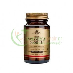 SOLGAR - Vitamin A 5000IU tabs 100s