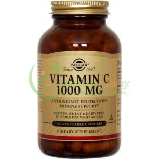 SOLGAR - Vitamin C 1000mg veg caps 100s