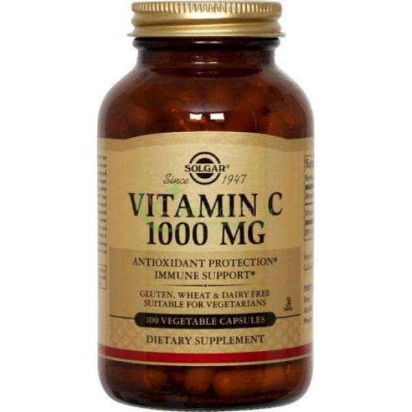SOLGAR - Vitamin C 1000mg veg caps 100s Ενίσχυση Άμυνας Οργανισμού SOLGAR - Vitamin C 1000mg veg caps 100s Ενίσχυση Άμυνας Οργανισμού