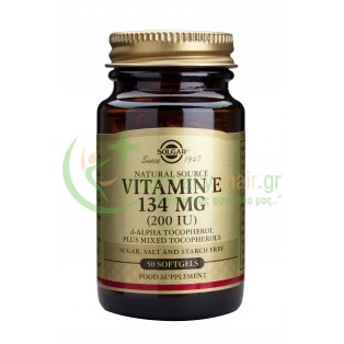 SOLGAR - Vitamin E 200IU softgels 50s