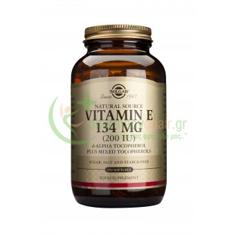 SOLGAR - Vitamin E 200IU softgels 250s