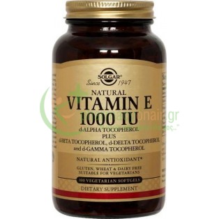 SOLGAR - VIT. E 1000 IU softgels 100s 