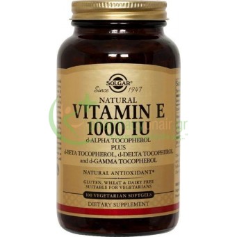 SOLGAR - VIT. E 1000 IU softgels 100s