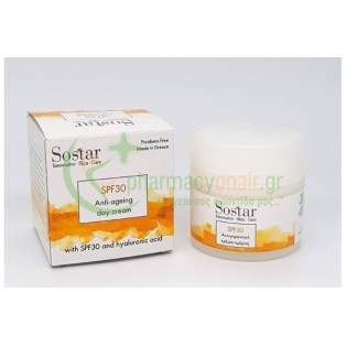 SOSTAR - Αντιγηραντική Κρέμα Προσώπου με SPF30 50mL
