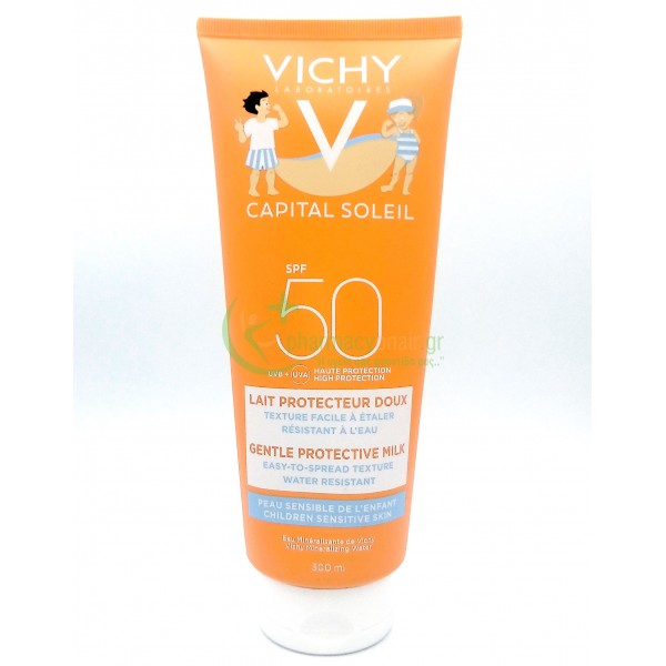 VICHY - Ideal Soleil Γαλάκτωμα για Παιδικές Επιδερμίδες Πρόσωπο & Σώμα SPF50 300mL Παιδικά Αντηλιακά