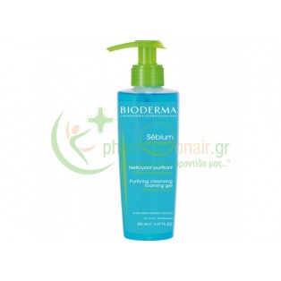 BIODERMA - Sebium Gel Moussant 200mL Καθαρισμός προσώπου - Ντεμακιγιάζ