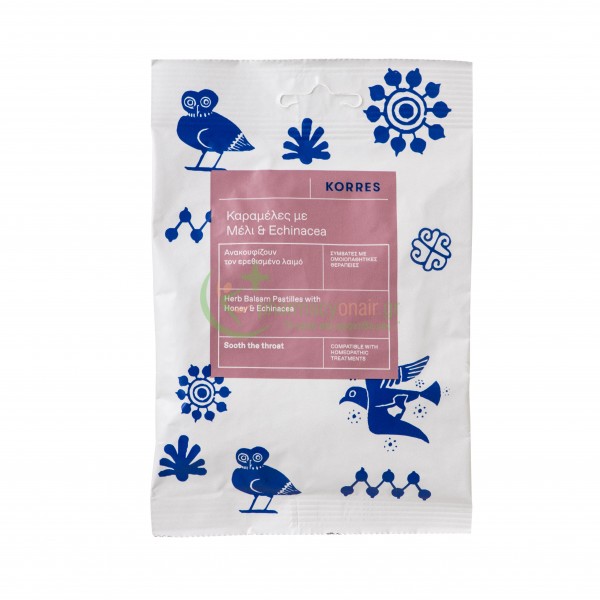 KORRES - Καραμέλες με Μέλι & Echinacea για το Λαιμό 60gr Καραμέλες - Παστίλιες για το Λαιμό