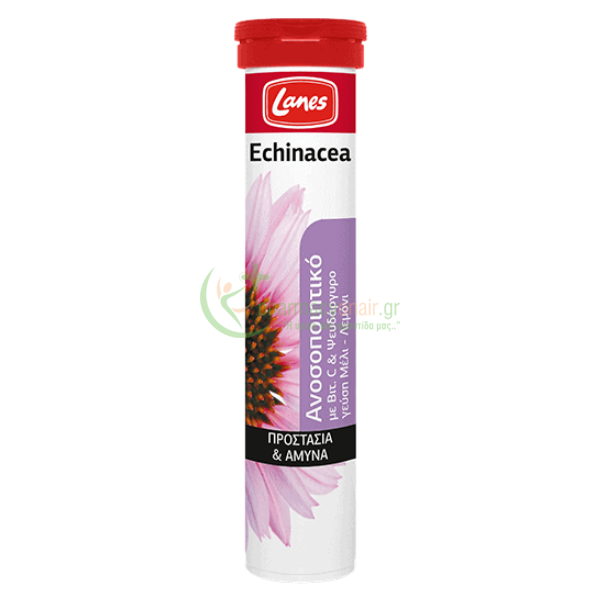 LANES - Echinacea με Βιταμίνη C 135mg 20 Αναβράζοντα δισκία ΣΥΜΠΛΗΡΩΜΑΤΑ ΔΙΑΤΡΟΦΗΣ
