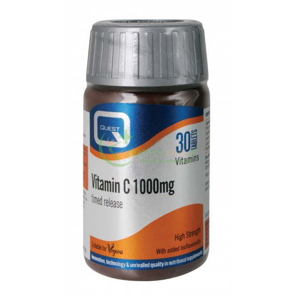 QUEST - Vitamin C 1000mg Timed Released tabs 30s ΣΥΜΠΛΗΡΩΜΑΤΑ ΔΙΑΤΡΟΦΗΣ QUEST - Vitamin C 1000mg Timed Released tabs 30s ΣΥΜΠΛΗΡΩΜΑΤΑ ΔΙΑΤΡΟΦΗΣ