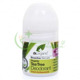 DR.ORGANIC - Organic Tea Tree Αποσμητικό 50mL Αποσμητικά