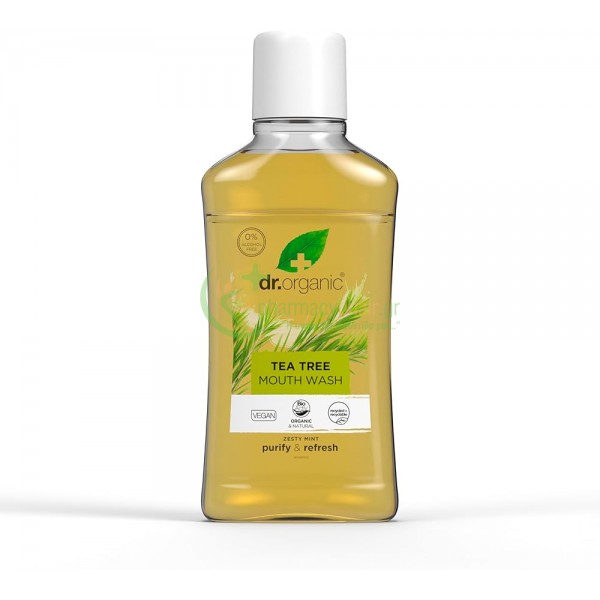 DR.ORGANIC - Organic Tea Tree Στοματικό Διάλυμα 500mL Στοματικά Διαλύματα DR.ORGANIC - Organic Tea Tree Στοματικό Διάλυμα 500mL Στοματικά Διαλύματα