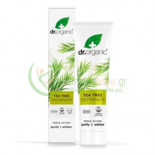 DR.ORGANIC - Organic Tea Tree Αντιβακτηριδιακή Οδοντόκρεμα 100mL