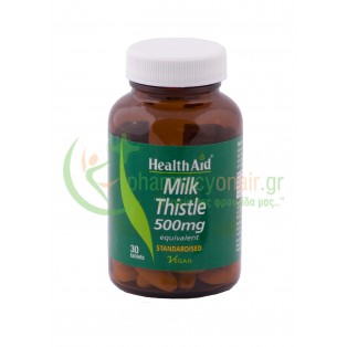HEALTH AID - Milk Thistle 500mg tabs 30s Γαϊδουράγκαθο (Milk Thistle)