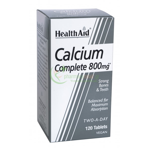 HEALTH AID - Calcium Complete 800mg tabs 120s Αρθρώσεις & Οστά HEALTH AID - Calcium Complete 800mg tabs 120s Αρθρώσεις & Οστά