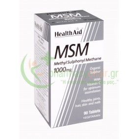 HEALTH AID - MSM 1000mg with Vitamin C tabs 90s