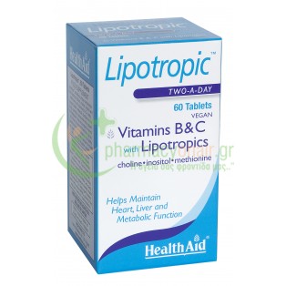 HEALTH AID - Lipotropic with Vitamin B & C Prolonged Release tabs 60s Βιταμίνες Β
