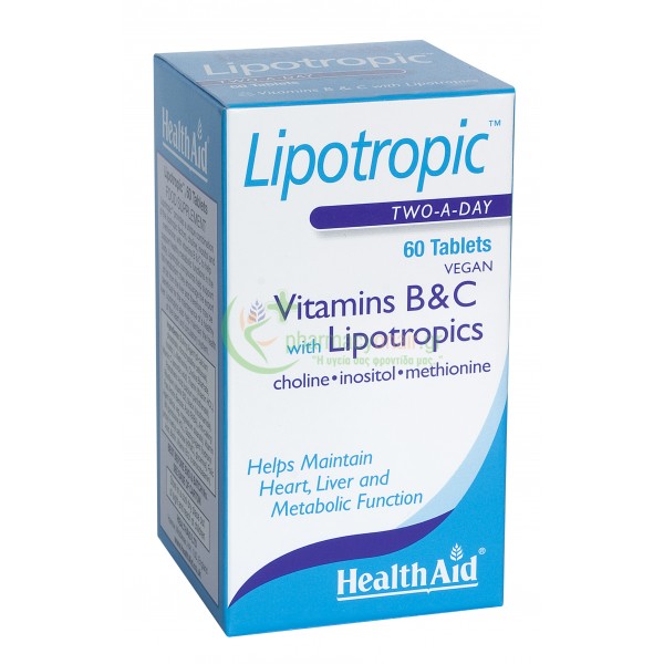 HEALTH AID - Lipotropic with Vitamin B & C Prolonged Release tabs 60s Βιταμίνες Β