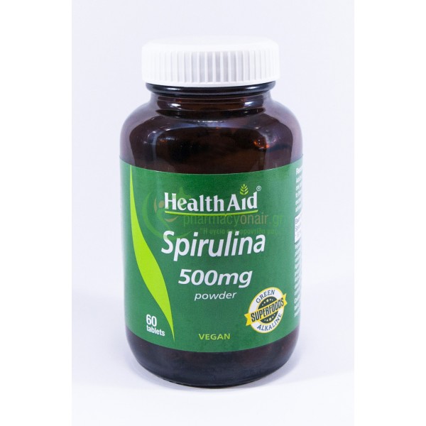 HEALTH AID - Spirulina 500mg tabs 60s Σπιρουλίνα (Spirulina)