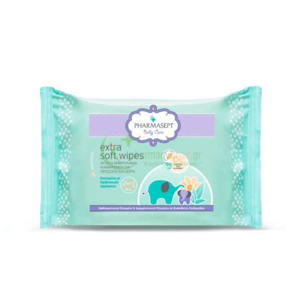 PHARMASEPT - Tol Velvet Baby Soft Wipes 30 τμχ Καθαρισμός Μωρού