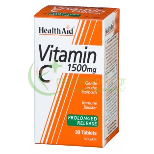 HEALTH AID - Vitamin C 1500mg Prolonged Release tabs 30s Ενίσχυση Άμυνας Οργανισμού