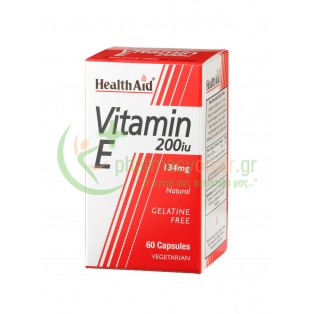 HEALTH AID - Vitamin E 200iu caps 60s Ουλές - Ανάπλαση Δέρματος