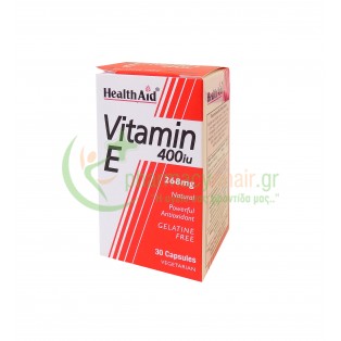 HEALTH AID - Vitamin E 400iu caps 30s Ουλές - Ανάπλαση Δέρματος