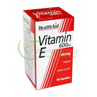 HEALTH AID - Vitamin E 600iu caps 60s Ουλές - Ανάπλαση Δέρματος