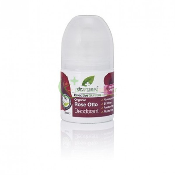 DR.ORGANIC - Organic Rose Otto Deodorant 50mL Αποσμητικά